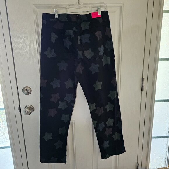 Men's Salem7 Glow In the Dark Star Black Jeans Actual Size 37 Waist 31" Inseam - Picture 2 of 8